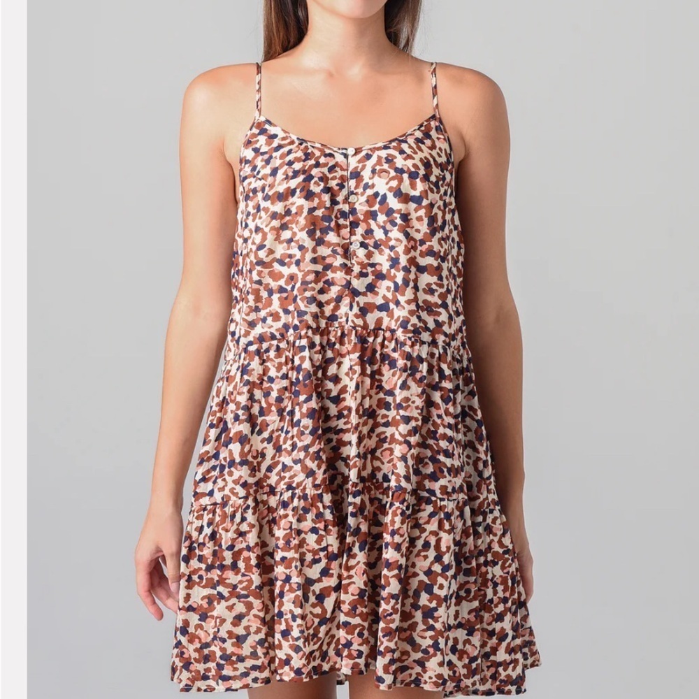 Velvet Graham and Spencer Brown Mini Summer Dress Size Small
